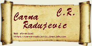 Čarna Radujević vizit kartica